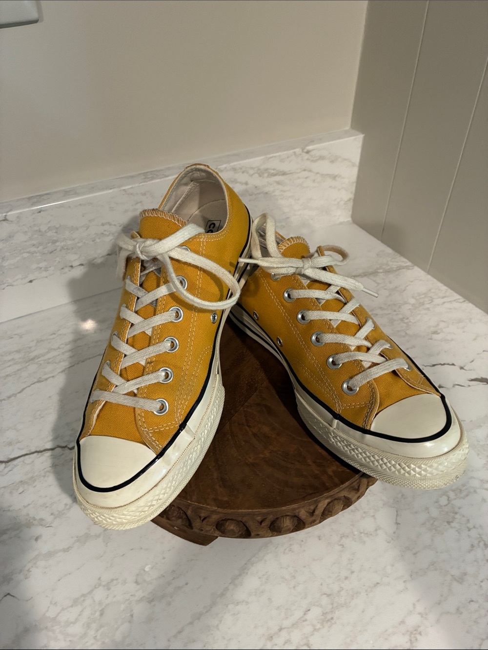 Converse Low-Top Sneakers in Mustard Yellow